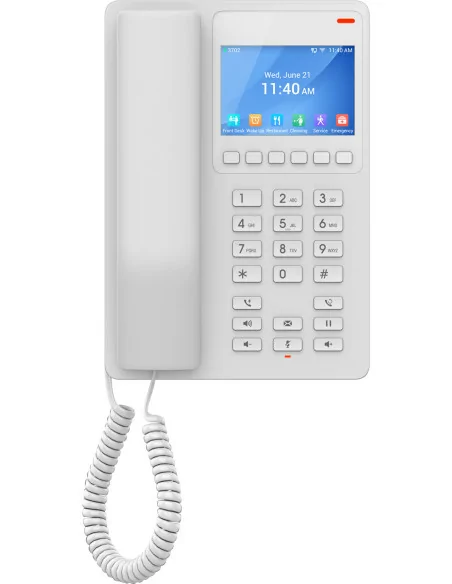 Grandstream 2 Line 3.5'' Color LCD WiFi 6 Hotel Phone White | GHP620W