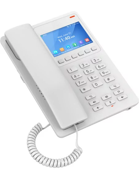 Grandstream 2 Line 3.5'' Color LCD WiFi 6 Hotel Phone White | GHP620W