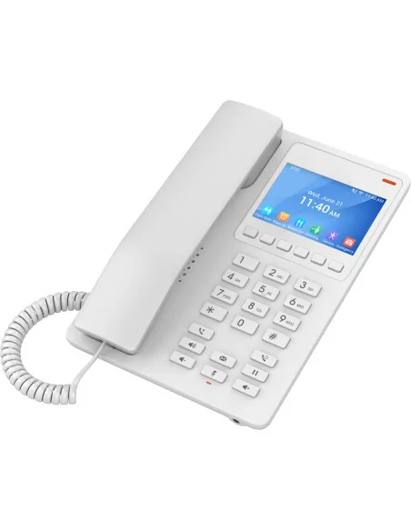 Grandstream 2 Line 3.5'' Color LCD WiFi 6 Hotel Phone White | GHP620W