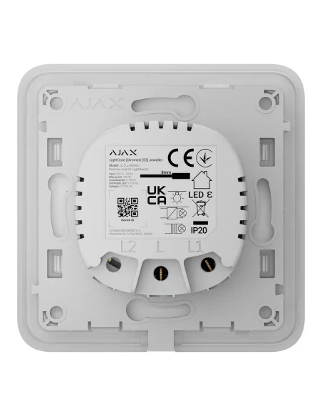 AJAX Security - White SoloButton (Dimmer) | AJAX-SB-DIM-W