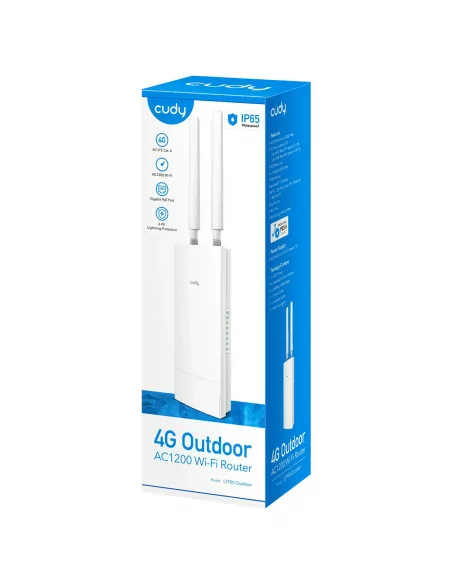 Cudy 4G LTE6 Dual Band 1200Mbps Outdoor WiFi 5 Router | LT700 Outdoor