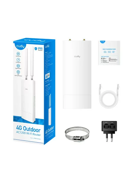 Cudy 4G LTE6 Dual Band 1200Mbps Outdoor WiFi 5 Router | LT700 Outdoor