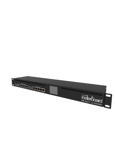 MikroTik 10 Port Gigabit 1SFP 2 Core L5 Rack-Mount Router | RB3011UiAS-RM | MiRO