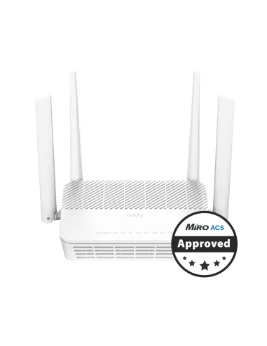 Cudy Dual Band WiFi 6 3000Mbps 5dBi Gigabit Mesh Router White | WR3000S