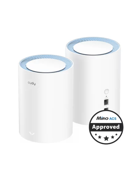 Cudy Dual Band 1200Mbps WiFi 5 Fast Ethernet Mesh 2 Pack | M1200 (2-Pack)