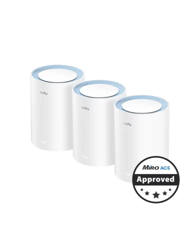 Cudy Dual Band 1200Mbps WiFi 5 Fast Ethernet Mesh 3 Pack | M1200 (3-Pack)