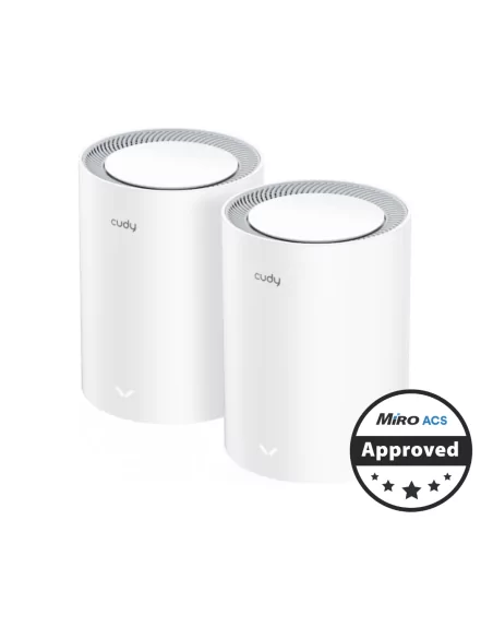 Cudy Dual Band 1800Mbps WiFi 6 Gigabit Mesh 2-Pack | M1800 (2-Pack)