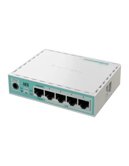 MikroTik hEX (E50UG) - Desktop Router with 5 Gb and 1 USB port