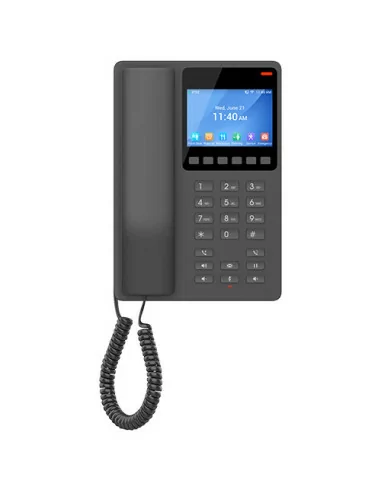 Grandstream 2 Line 3.5'' Color LCD WiFi 6 Hotel Phone Black | GHP631W