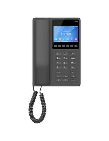 Grandstream 2 Line 3.5'' Color LCD WiFi 6 Hotel Phone Black | GHP631W