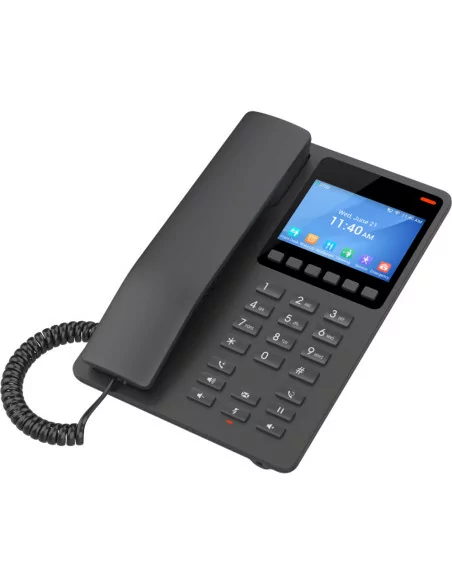 Grandstream 2 Line 3.5'' Color LCD WiFi 6 Hotel Phone Black | GHP631W