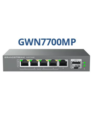 Grandstream Enterprise 5 port Unmanaged 2.5GbE PoE Switch - 57W