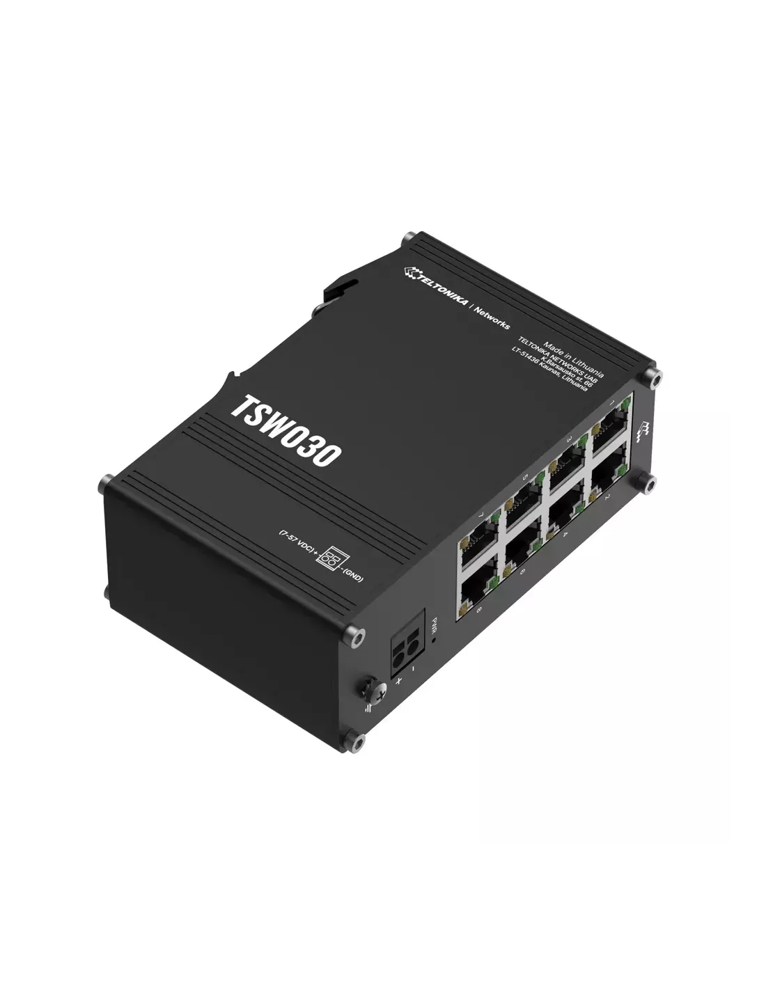Teltonika Industrial 8-port Ethernet Switch | TSW030 Teltonika Industrial 8-port Ethernet Switch | TSW030