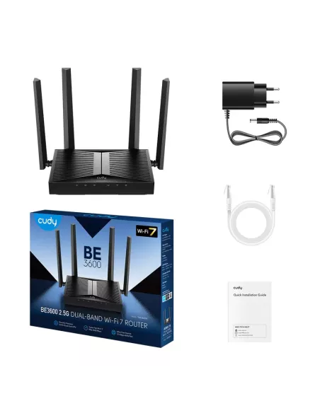 Cudy Dual Band Wi-Fi 7 Gigabit Router | WR3600H | MiRO