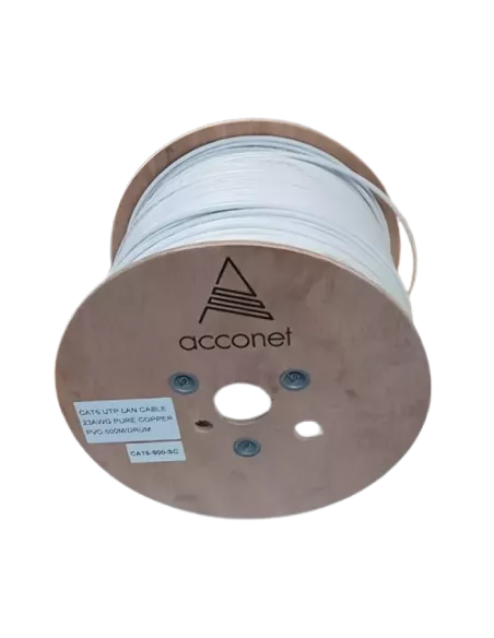 Acconet CAT6 Solid Copper 500m UTP Indoor LAN Cable | CAT6-500-SC