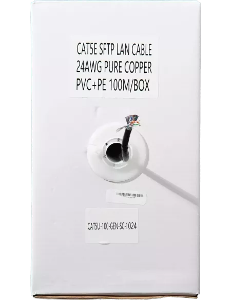 Essential CAT5e Pull Box 100m UTP LAN Cable | CAT5U-100-GEN-SC