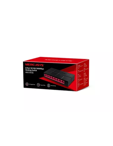 Mercusys 8-Port Gigabit Desktop Switch, 8x Gigabit Ports | MS108G Mercusys 8-Port Gigabit Desktop Switch, 8x Gigabit Ports | MS108G