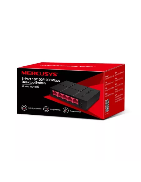 Mercusys 5-Port Gigabit Desktop Switch | MRC-MS105G | MiRO