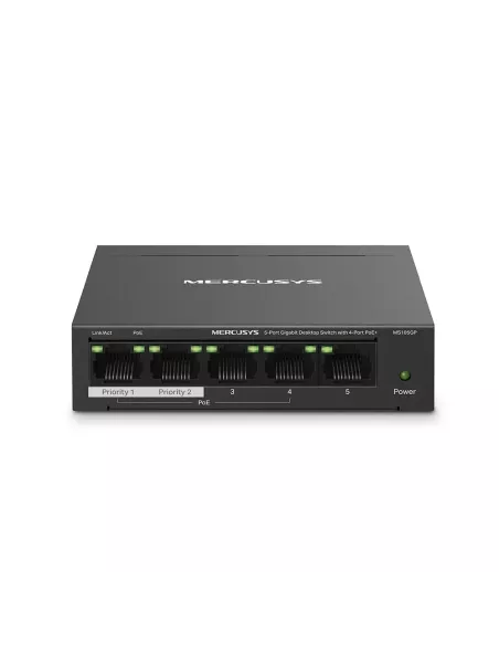Mercusys 5-Port Gigabit PoE Desktop Switch | MS105GP