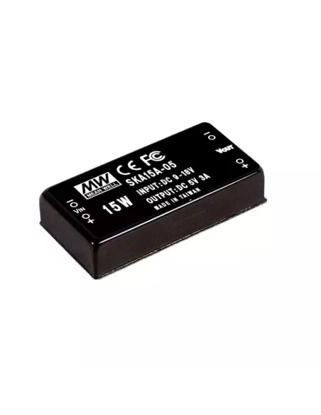 Mean Well - 15W Single Output DC - DC Converter - 5VDC Mean Well - 15W Single Output DC - DC Converter - 5VDC