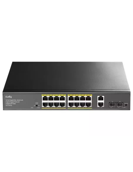 Cudy 16 Port Gigabit, PoE 180W, 2SFP Switch | GS1018PS2