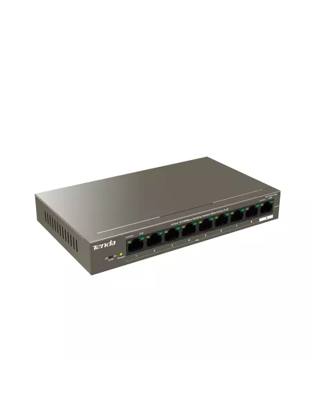 Tenda 9-Port Fast Ethernet Desktop Switch with 8-Port PoE | TEF1109P-8-102W