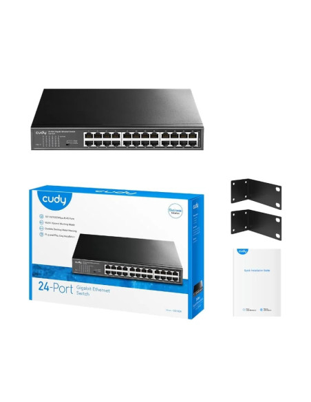 Cudy 24 Port Gigabit Unmanaged Desktop Switch | GS1024