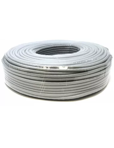 Acconet 100m, CCA, SF/UTP CAT5e Cable, Foil, Braiding, Grey Pul lBox (Indoor Use)