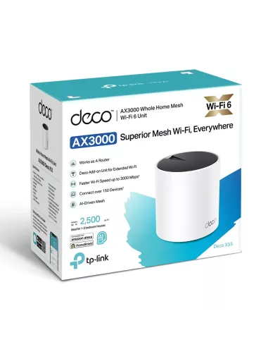 TP-Link Deco AX3000 Whole Home Mesh Wi-Fi 6 System (1 Pack) TP-Link Deco AX3000 Whole Home Mesh Wi-Fi 6 System (1 Pack)