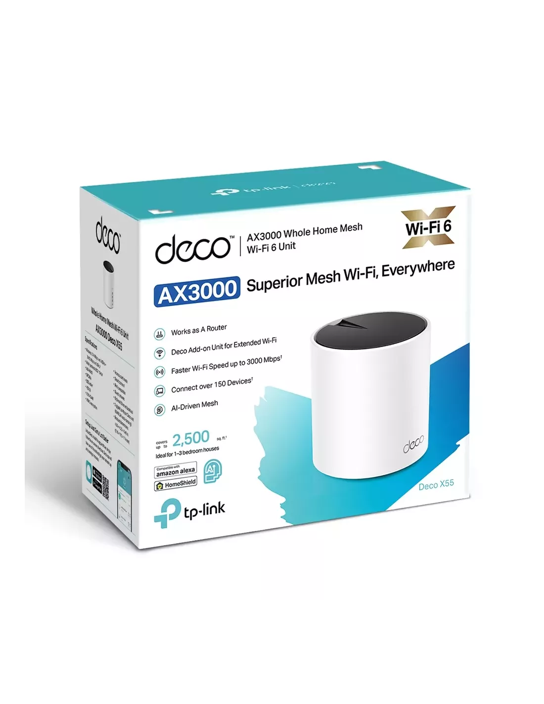 TP-Link Deco AX3000 Whole Home Mesh Wi-Fi 6 System (1 Pack) TP-Link Deco AX3000 Whole Home Mesh Wi-Fi 6 System (1 Pack)