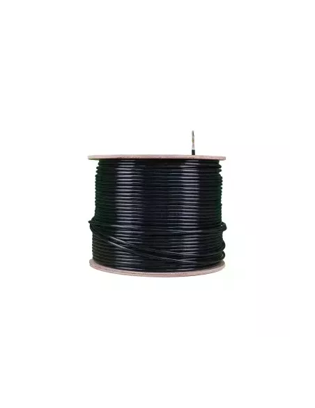 Acconet CAT6 UV Outdoor Ethernet Cable 305m Black Solid Core SF/TP Pull Box | CAT6U-305-SC