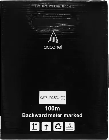 Acconet CAT6 100m Pull box Solid Copper Indoor Cable | CAT6-100-SC Acconet CAT6 100m Pull box Solid Copper Indoor Cable | CAT6-100-SC