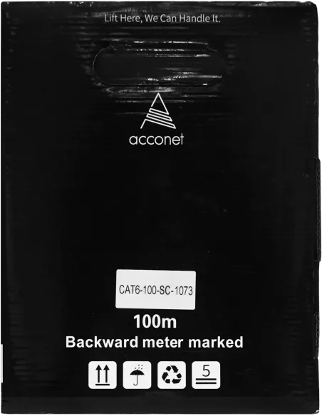 Acconet CAT6 100m Pull box Solid Copper Indoor Cable | CAT6-100-SC