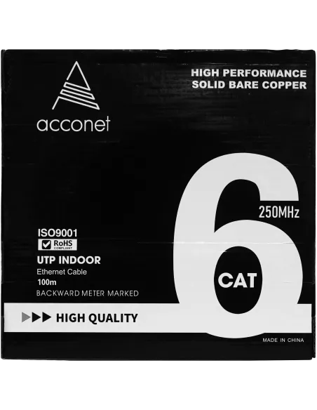Acconet CAT6 100m Pull box Solid Copper Indoor Cable | CAT6-100-SC