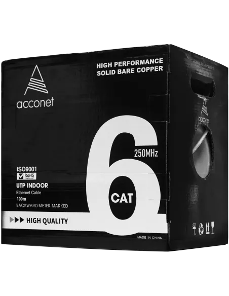 Acconet CAT6 100m Pull box Solid Copper Indoor Cable | CAT6-100-SC