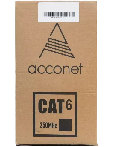 Acconet CAT6 100m Solid Copper UV Outdoor STP Cable | CAT6U-100-SC Acconet CAT6 100m Solid Copper UV Outdoor STP Cable | CAT6U-100-SC