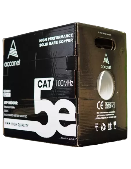 Acconet CAT5e UTP Indoor 305m Pull Box SC Ethernet Cable | CAT5-305-SC