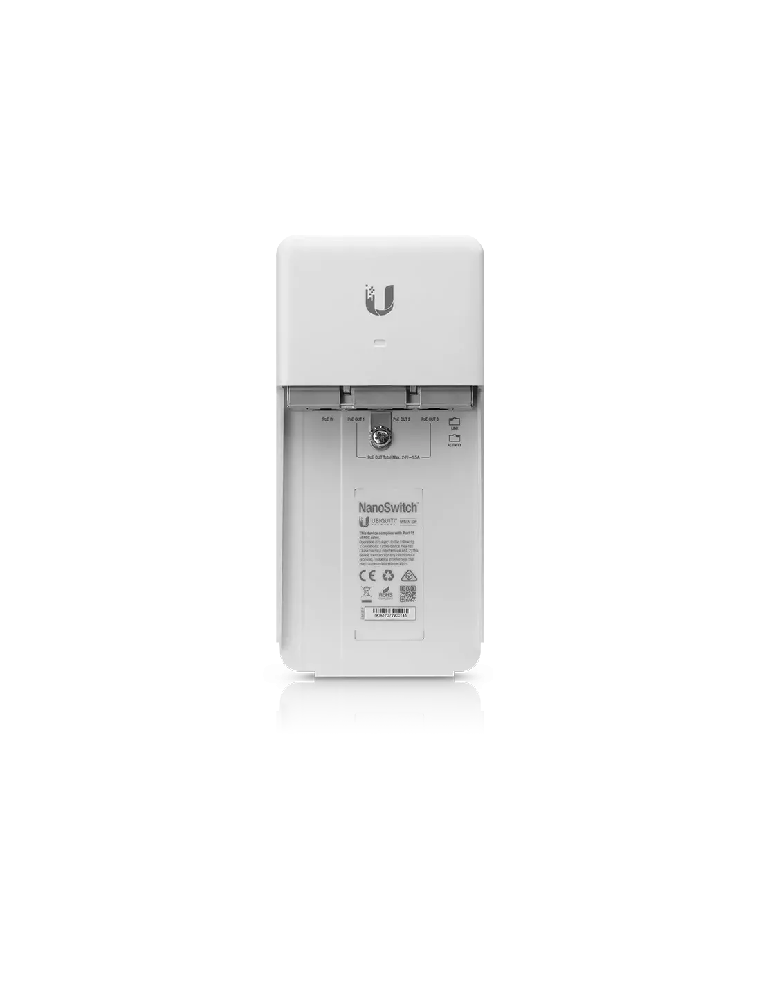 Ubiquiti UISP 4 Port Gigabit with 3 PoE Out Port NanoSwitch | N-SW Ubiquiti UISP 4 Port Gigabit with 3 PoE Out Port NanoSwitch | N-SW