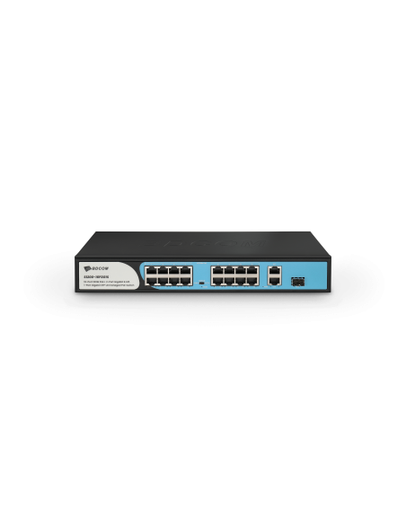 BDCOM 16-Port 100M PoE Switch (16-Port 100M PoE + 1 GE + 1 SFP) 180W PoE Budget