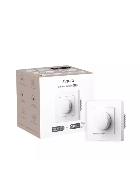 Aqara Dimmer Switch H2 EU 2 White | AQ-CTRL-DIM-SW-WALL-W | MiRO