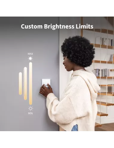 Aqara Dimmer Switch H2 EU 2 White | AQ-CTRL-DIM-SW-WALL-W | MiRO Aqara Dimmer Switch H2 EU 2 White | AQ-CTRL-DIM-SW-WALL-W | MiRO