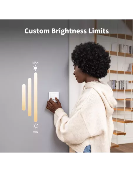 Aqara Dimmer Switch H2 EU 2 White | AQ-CTRL-DIM-SW-WALL-W | MiRO