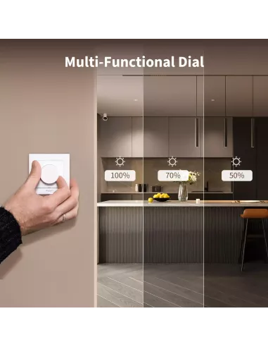 Aqara Dimmer Switch H2 EU 2 White | AQ-CTRL-DIM-SW-WALL-W | MiRO Aqara Dimmer Switch H2 EU 2 White | AQ-CTRL-DIM-SW-WALL-W | MiRO