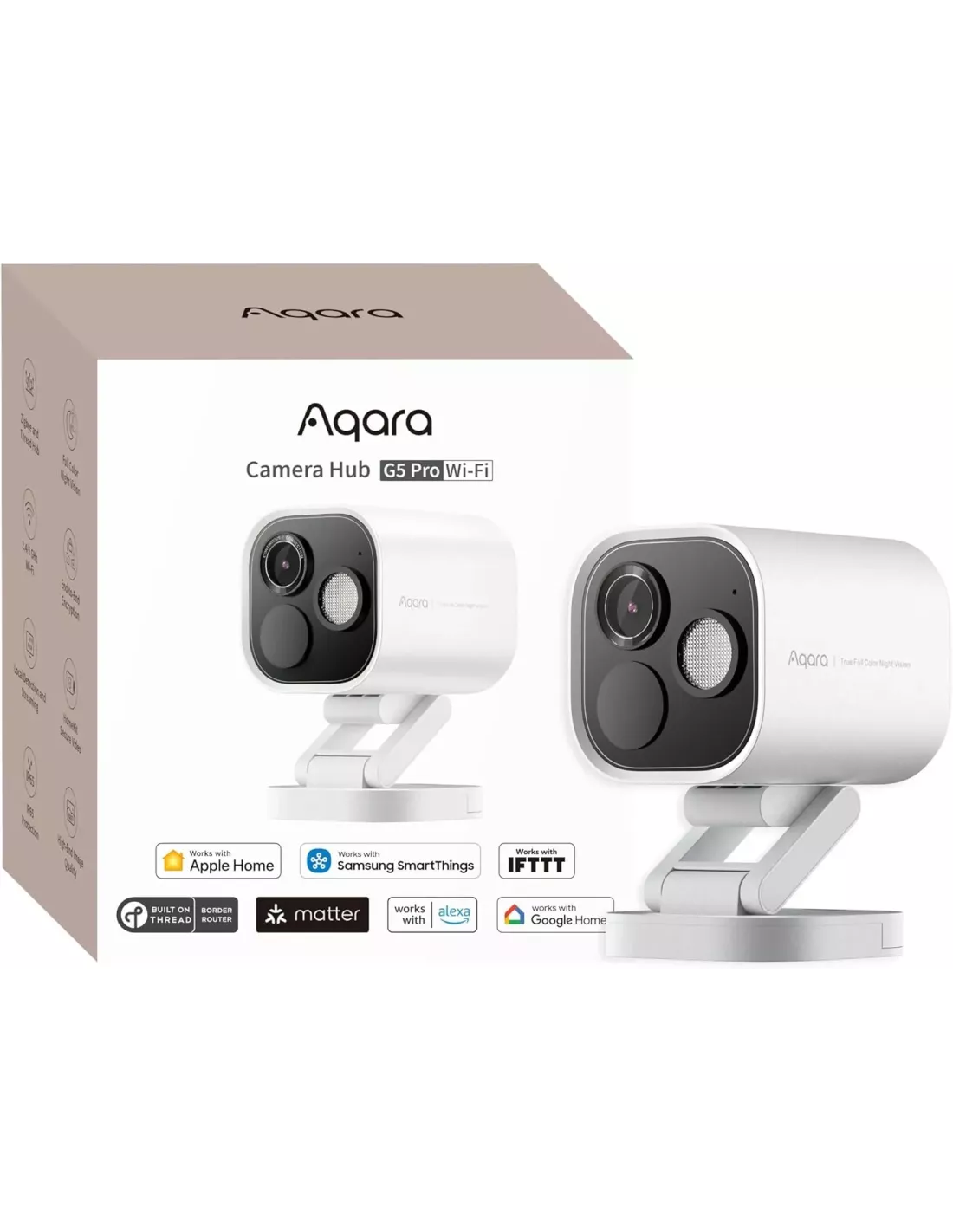 Aqara Camera Hub G5 Pro (WiFi, White) | CH-C07D-WHITE | MiRO Aqara Camera Hub G5 Pro (WiFi, White) | CH-C07D-WHITE | MiRO