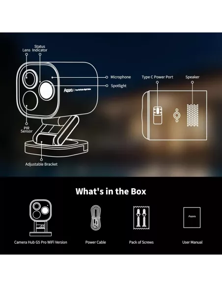Aqara Camera Hub G5 Pro (WiFi, White) | AQ-HUB-CAM-G5-PRO-WIFI-W
