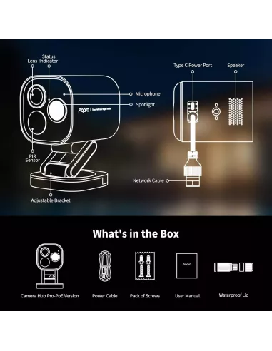Aqara Camera Hub G5 Pro (PoE, Shadow Gray) | CH-C03D-GRAY | MiRO Aqara Camera Hub G5 Pro (PoE, Shadow Gray) | CH-C03D-GRAY | MiRO
