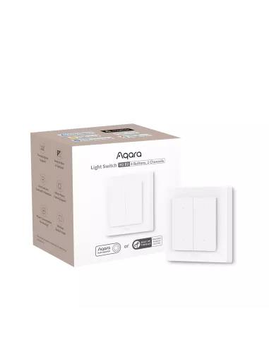 Aqara Light Switch H2 EU 4 Buttons | AQ-CTRL-SW4-WALL | MiRO Aqara Light Switch H2 EU 4 Buttons | AQ-CTRL-SW4-WALL | MiRO