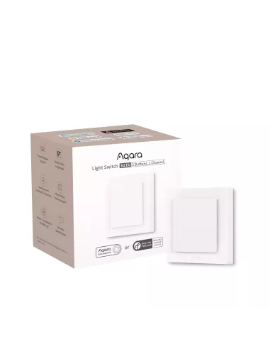 Aqara Light Switch H2 EU 2 Buttons | AQ-CTRL-SW2-WALL | MiRO
