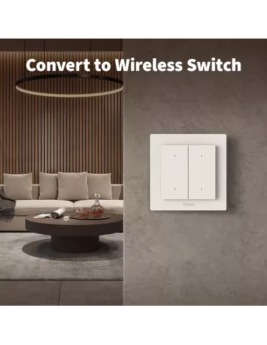 Aqara Light Switch H2 EU 2 Buttons | AQ-CTRL-SW2-WALL | MiRO Aqara Light Switch H2 EU 2 Buttons | AQ-CTRL-SW2-WALL | MiRO