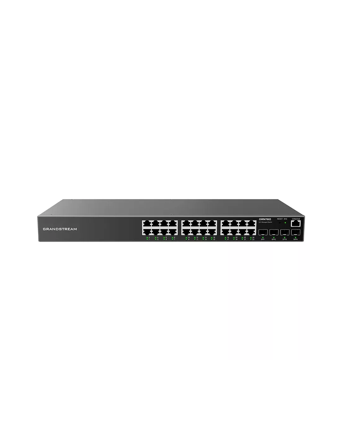 Grandstream Enterprise L2 24 port Managed GbE PoE+ Switch 360W | GWN7803P Grandstream Enterprise L2 24 port Managed GbE PoE+ Switch 360W | GWN7803P